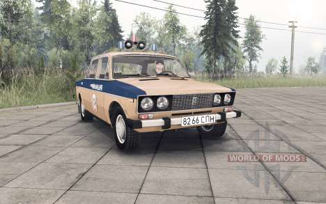 ВАЗ-2106 Милиция СССР для Spin Tires