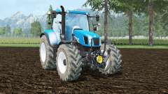 New Holland T6.140 front loader для Farming Simulator 2015