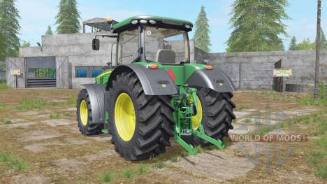 John Deere 8R-series hydraulics&weight для Farming Simulator 2017