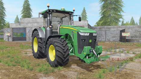John Deere 8R-series hydraulics&weight для Farming Simulator 2017