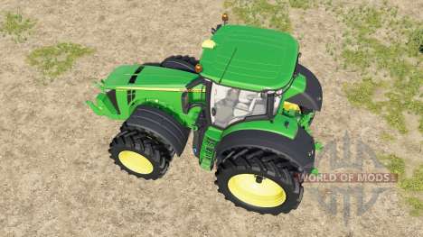 John Deere tractors with added Row Crop wheels для Farming Simulator 2017