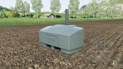 Fendt weight 10000 kg. для Farming Simulator 2017