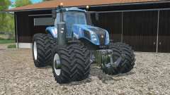 New Holland T8.320 added dual wheels для Farming Simulator 2015