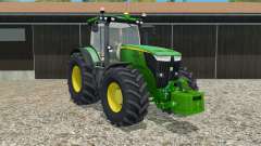 John Deere 7270R with weight для Farming Simulator 2015
