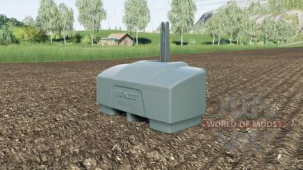Fendt weight 10000 kg. для Farming Simulator 2017