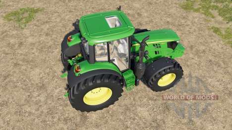 John Deere 6M-series changes wheels для Farming Simulator 2017