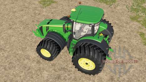 John Deere 8R-series wide tire options для Farming Simulator 2017