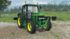 John Deere 6100 with weight для Farming Simulator 2013