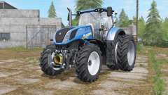 New Holland T7-series added narrow twin wheels для Farming Simulator 2017