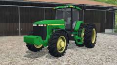 John Deere 8400 dual rear wheels для Farming Simulator 2015