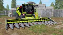Claas Lexion 795 with headers для Farming Simulator 2017