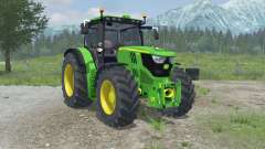 John Deere 6150R full hydraulics animation для Farming Simulator 2013