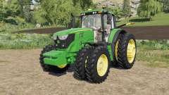 John Deere 6M-series 8 wheels configurations для Farming Simulator 2017