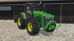 John Deere 8370R animated steering для Farming Simulator 2015