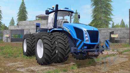 New Holland T9 multicolor with drilling tires для Farming Simulator 2017