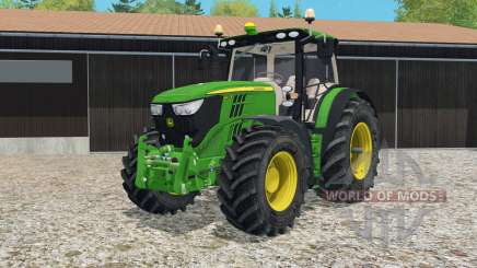 John Deere 6R-series twin wheels для Farming Simulator 2015