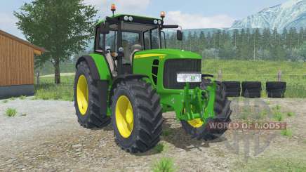 John Deere 6830 Premium adjustable tow hitch для Farming Simulator 2013