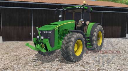 John Deere 8370R full lighting для Farming Simulator 2015