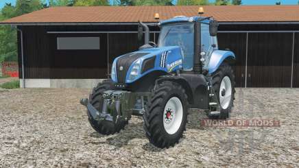 New Holland T8.320 single row wheels для Farming Simulator 2015