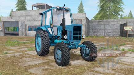 МТЗ-82 Беларус в голубом окрасе для Farming Simulator 2017