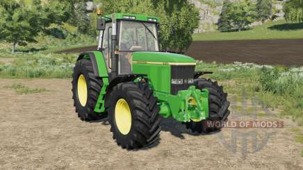 John Deere 7010 various wheel configurations для Farming Simulator 2017