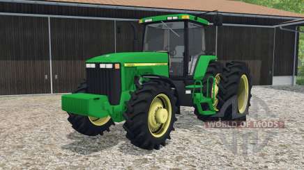 John Deere 8400 dual rear wheels для Farming Simulator 2015