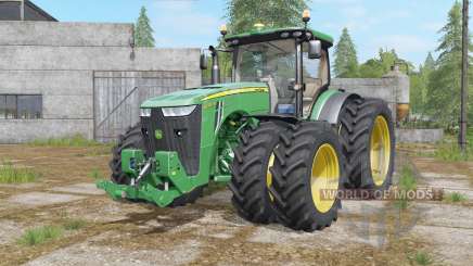 John Deere 8320R&8370R double wheels для Farming Simulator 2017