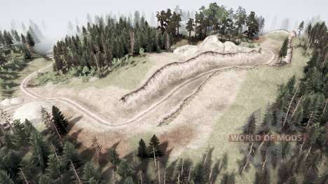 Over the mountain для Spintires MudRunner