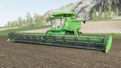 John Deere S700 two grain tank configurations для Farming Simulator 2017