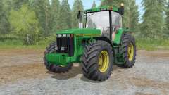 John Deere 8400&8410 nowa dirt skory для Farming Simulator 2017