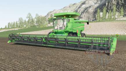 John Deere S700 two grain tank configurations для Farming Simulator 2017