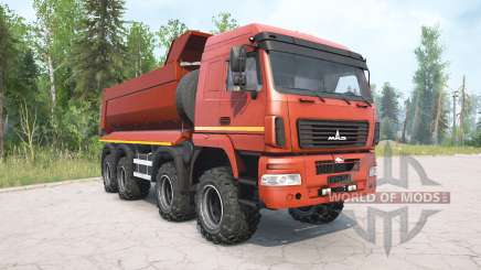 МАЗ-6516В9 красный окрас для MudRunner