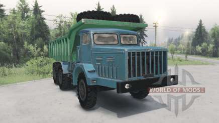 МАЗ-530 зелёно-голубой для Spin Tires