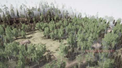 Over the hills and through the forest для Spintires MudRunner