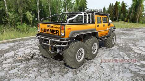 Hummer H2 SUT 6x6 для Spintires MudRunner