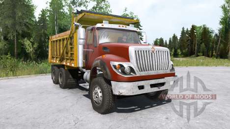 International WorkStar 6x4 Dump Truck 2008 для Spintires MudRunner
