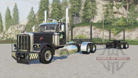 Peterbilt 389 logging truck для Farming Simulator 2017