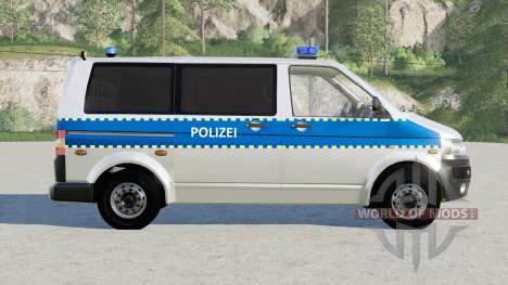 Volkswagen Transporter Kombi (T5) Polizei для Farming Simulator 2017
