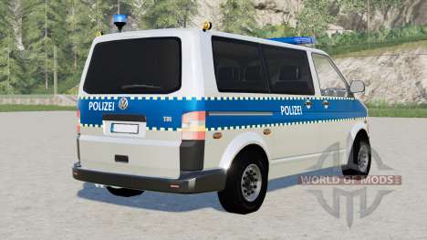 Volkswagen Transporter Kombi (T5) Polizei для Farming Simulator 2017