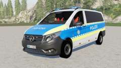Mercedes-Benz Vito Kastenwagen (W447) Polizei для Farming Simulator 2017