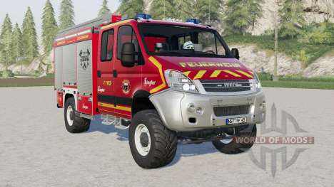 Iveco Daily 4x4 Crew Cab Feuerwehr для Farming Simulator 2017