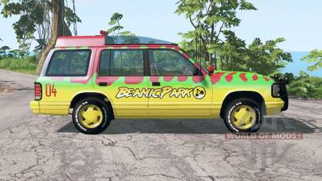 Gavril Roamer Tour Car Jurassic Park v4.2 для BeamNG Drive
