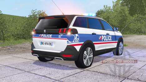 Peugeot 5008 Police National для Farming Simulator 2017