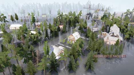 Затопленная деревня для Spintires MudRunner