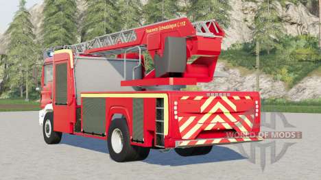 MAN TGM Fireman Ladder Truck для Farming Simulator 2017