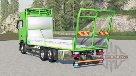 Scania S-series〡platform for bale v1.3.0.3 для Farming Simulator 2017