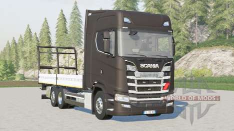 Scania S-series Highline〡platform for bale для Farming Simulator 2017