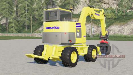 Komatsu PW 98 для Farming Simulator 2017