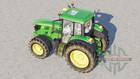 John Deere 6M series〡2 lights were added above для Farming Simulator 2017