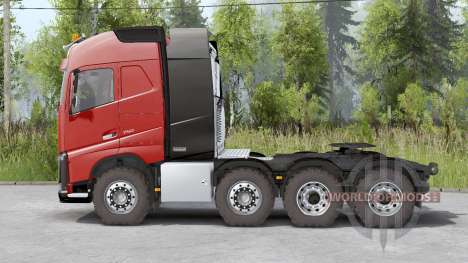 Volvo FH16 750 8x8 tractor Globetrotter cab для Spin Tires